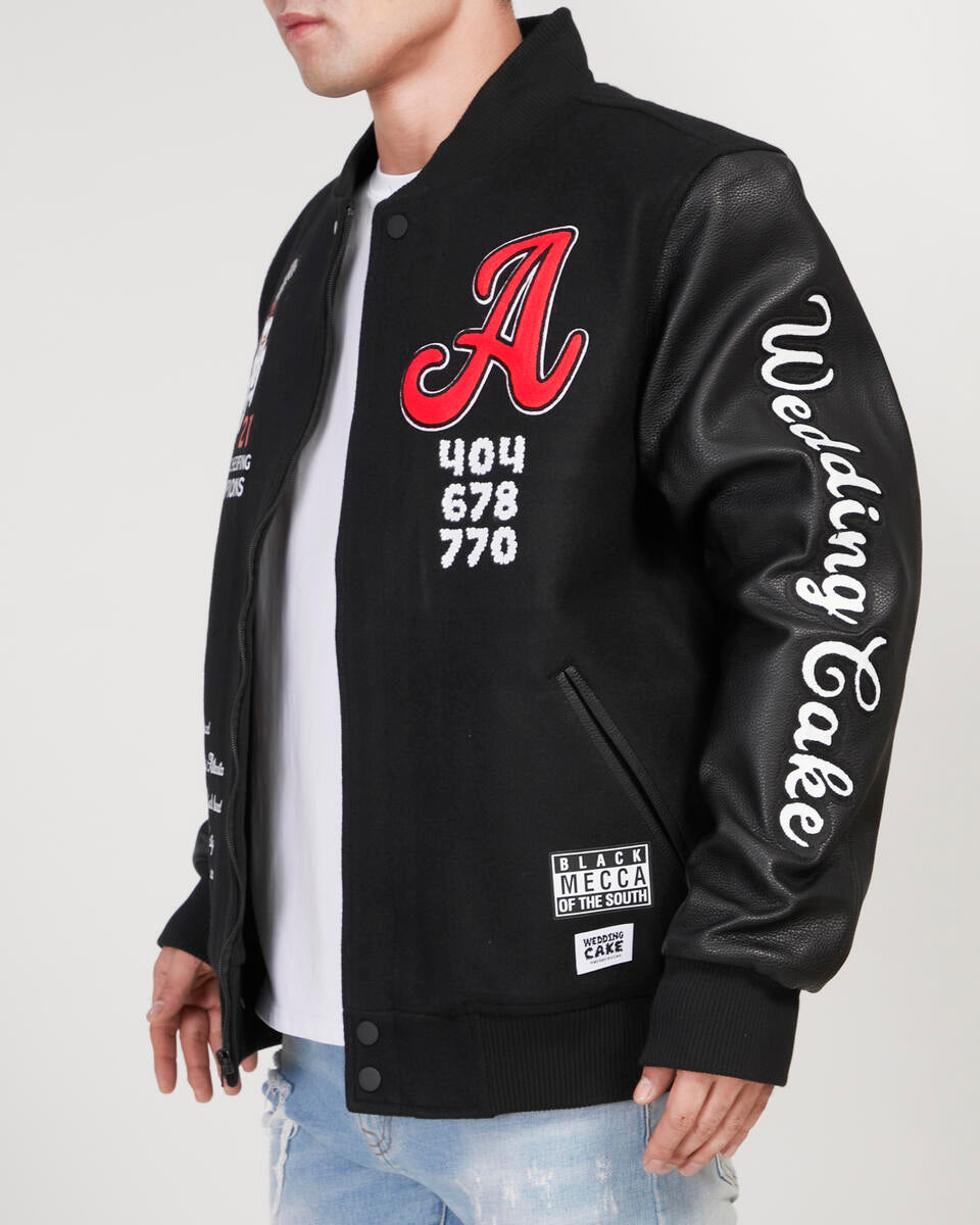 WEDDING CAKE ATLANTA VARSITY JACKET