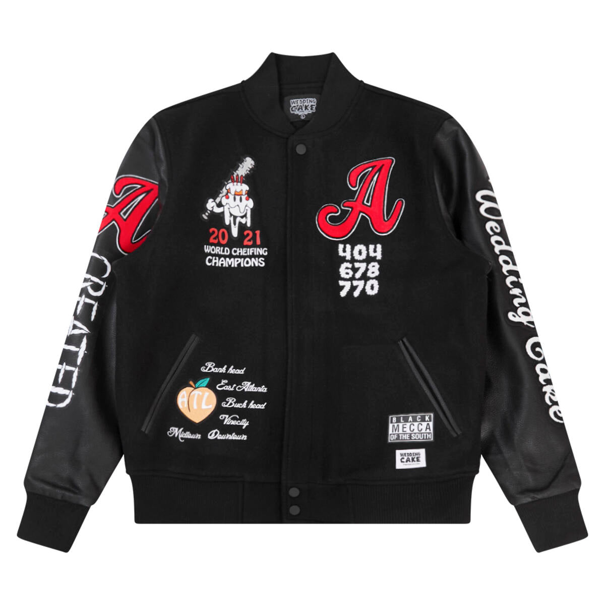 WEDDING CAKE ATLANTA VARSITY JACKET