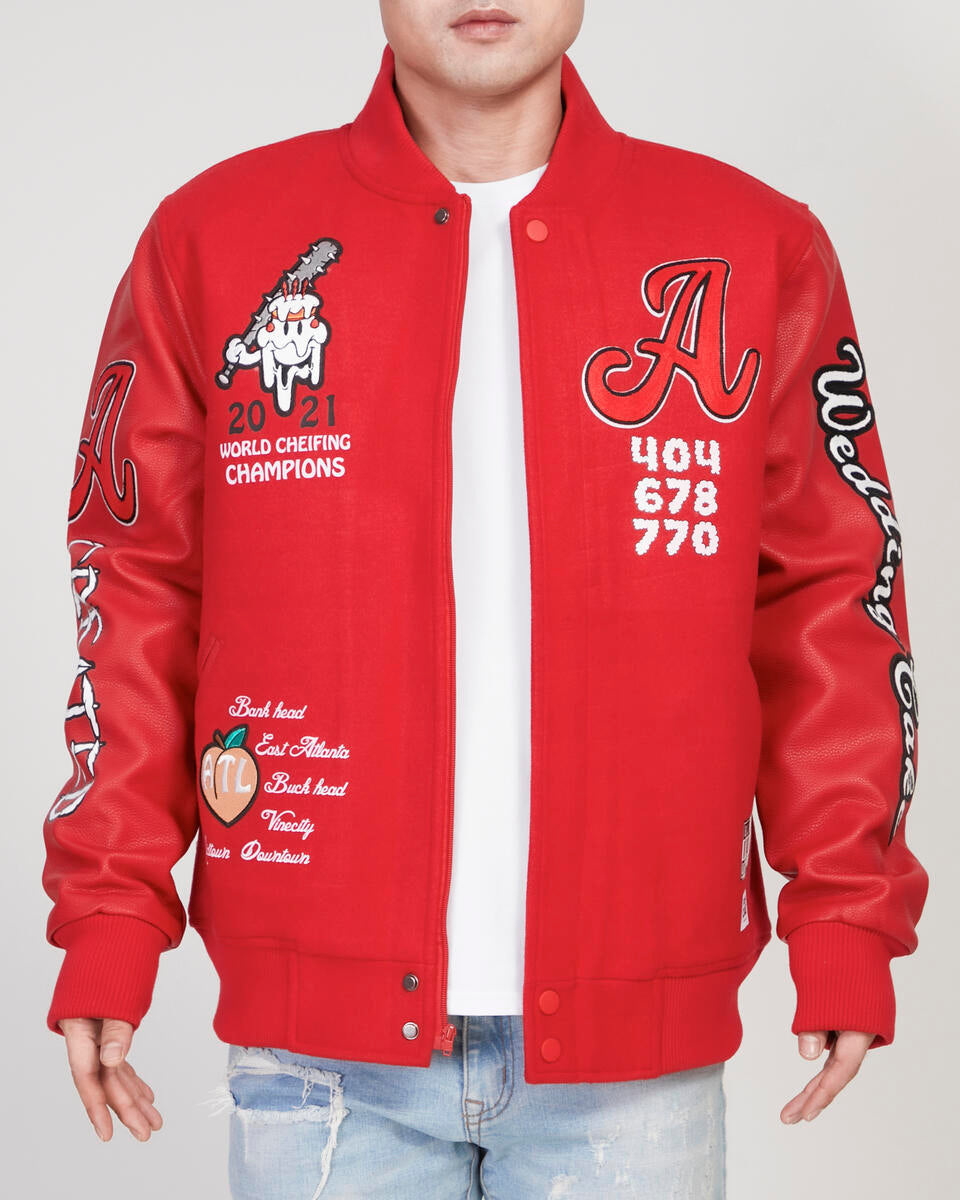 WEDDING CAKE ATLANTA VARSITY JACKET