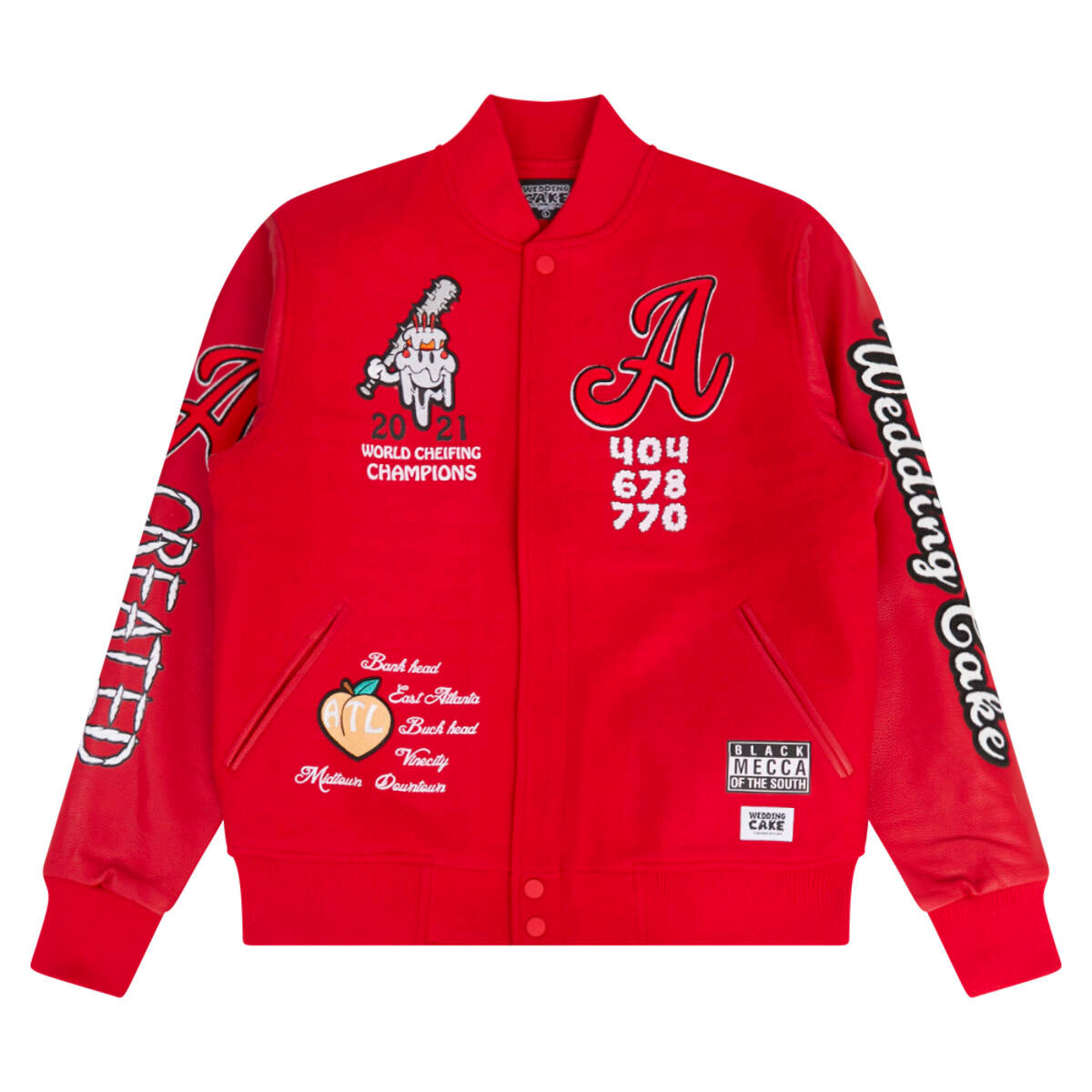 WEDDING CAKE ATLANTA VARSITY JACKET