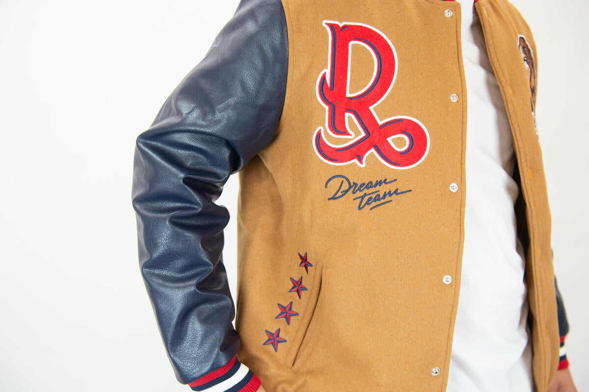 REBEL MINDS ALL AMERICAN DREAM TEAM VARSITY JACKET