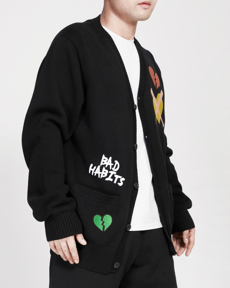 ROKU BAD HABITS HEARTBREAKER CARDIGAN
