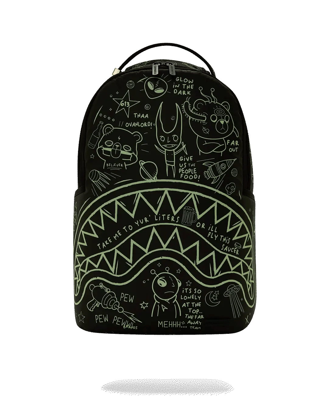 SPRAYGROUND GLOW THE SPACE BACKPACK (GLOW IN THE DARK EFFECT)