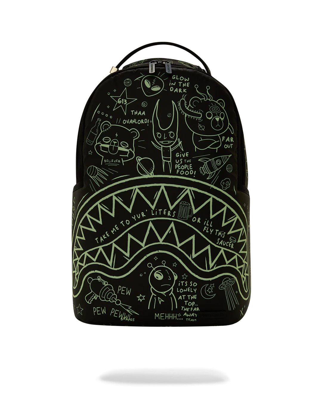 SPRAYGROUND GLOW THE SPACE BACKPACK (GLOW IN THE DARK EFFECT)