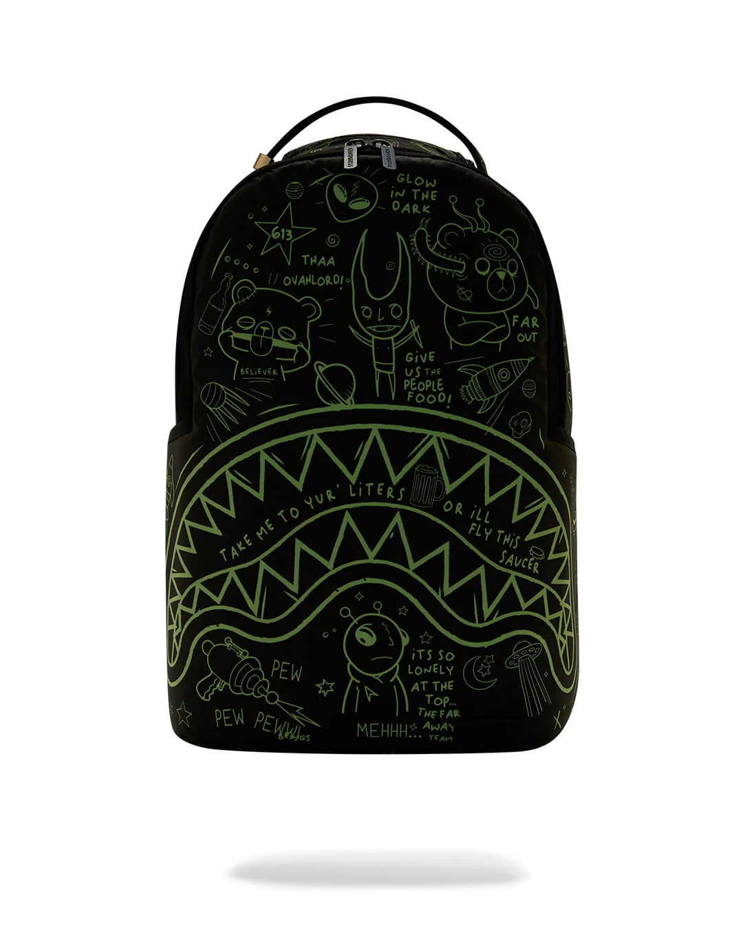 SPRAYGROUND GLOW THE SPACE BACKPACK (GLOW IN THE DARK EFFECT)