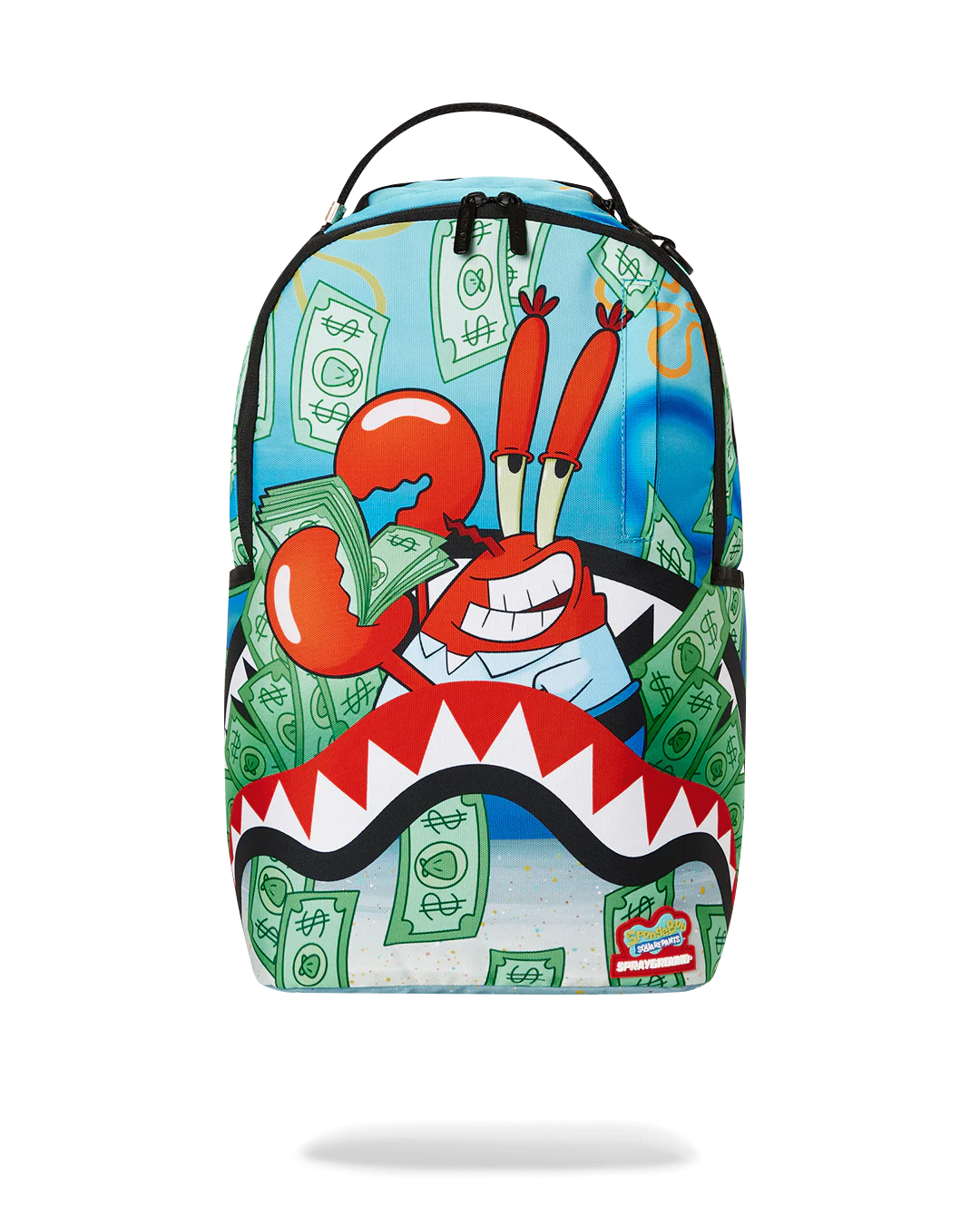 mr krabs nike backpack SPONGEBOB STACK UP SPRAYGROUND A zippered front pocket lets you store your small items Nike Kyrie x Spongebob Squidward