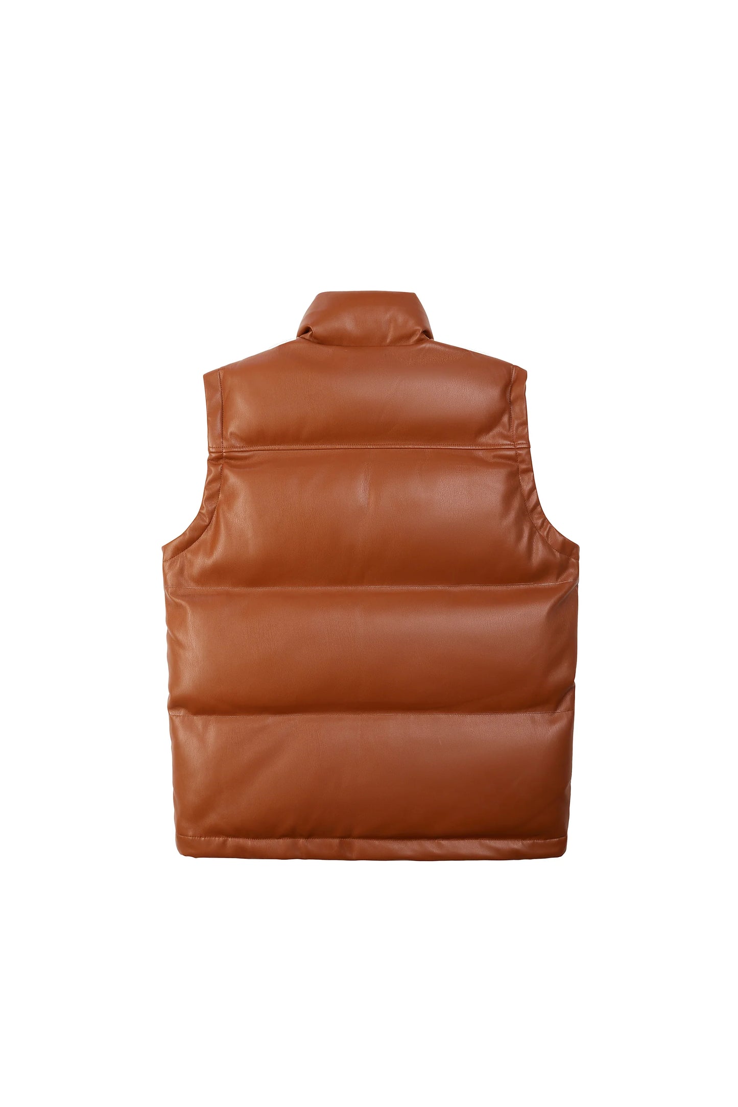 SMOKE RISE PLAID UTILITY VEGAN LEATHER VEST