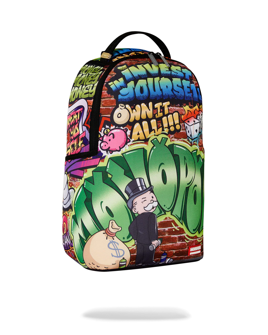 SPRAYGROUND MONOPOLY GRAFFITI GOLD RUSH DLXR BACKPACK