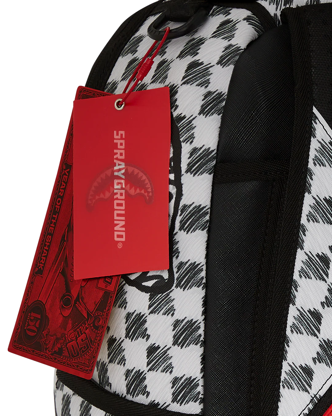 SPRAYGROUND SCRIBBLE DRIBBLE CHECK BACKPACK