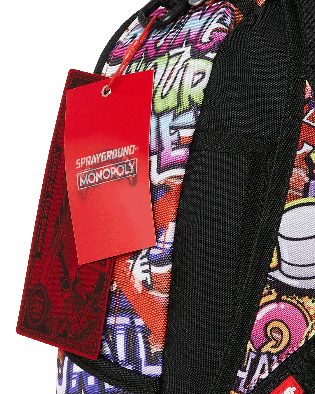 SPRAYGROUND MONOPOLY GRAFFITI GOLD RUSH DLXR BACKPACK