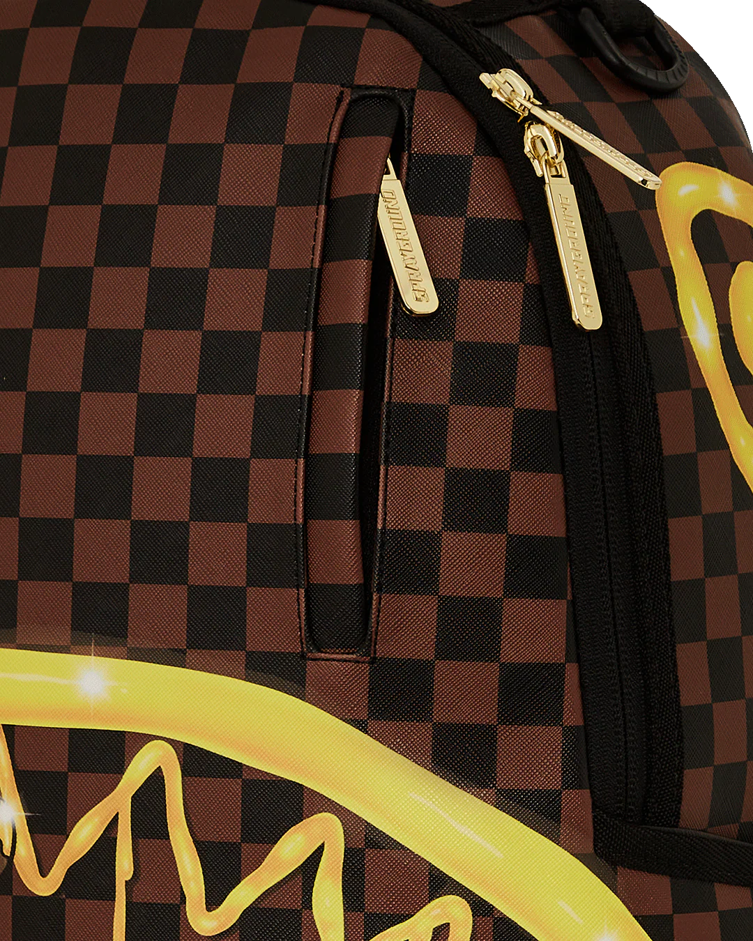 SPRAYGROUND RICHIE RICH PAINT THE SHARK GOLD BACKPACK