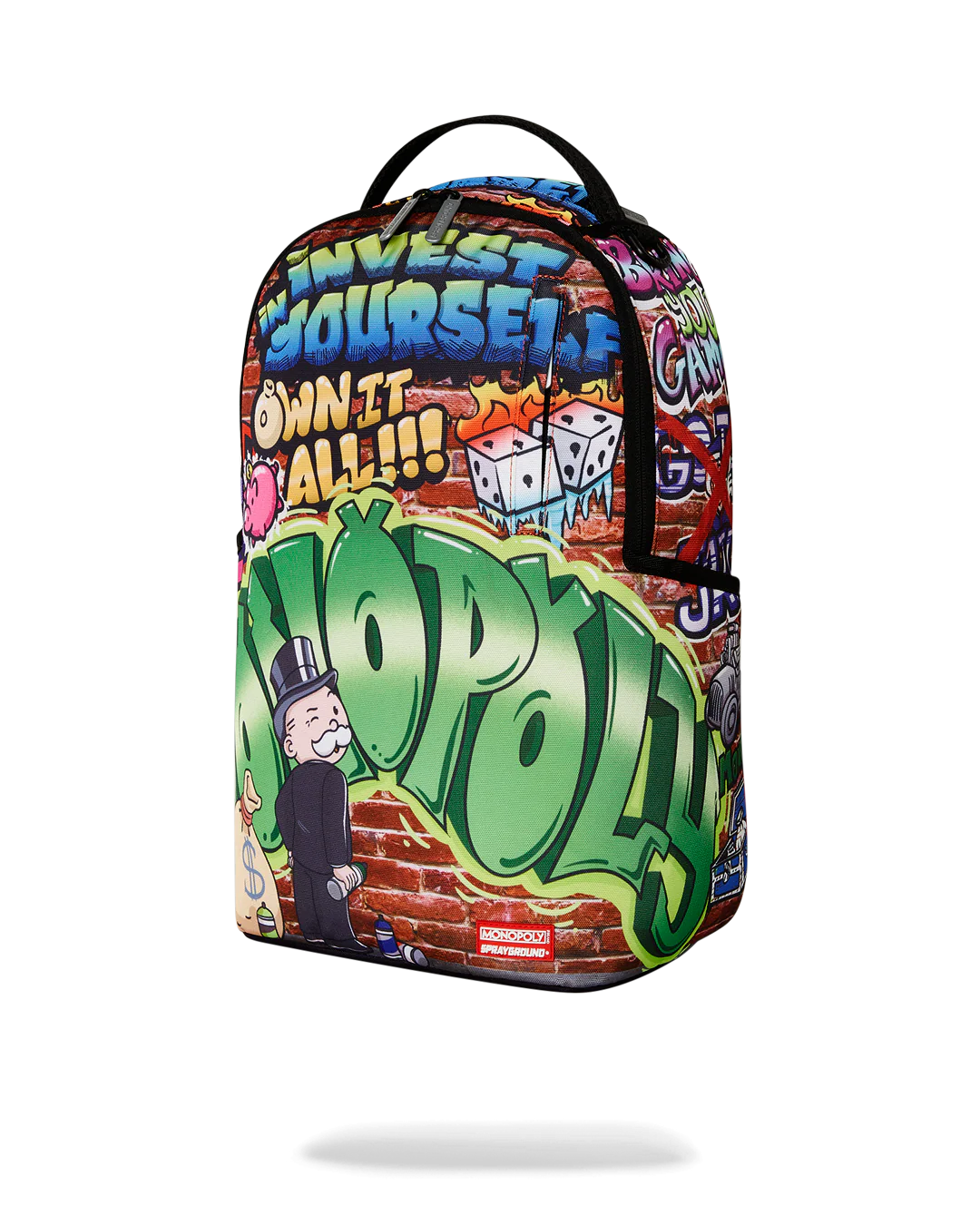 SPRAYGROUND MONOPOLY GRAFFITI GOLD RUSH DLXR BACKPACK