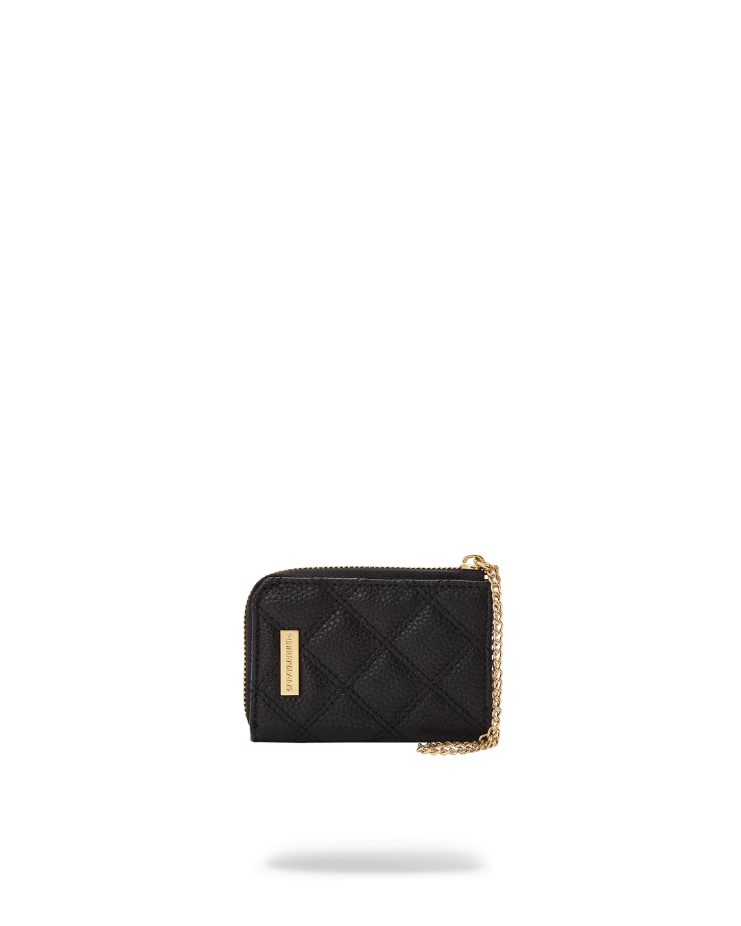 SPRAYGROUND NOIR QUILT GOLD CHAIN SHARK WALLET