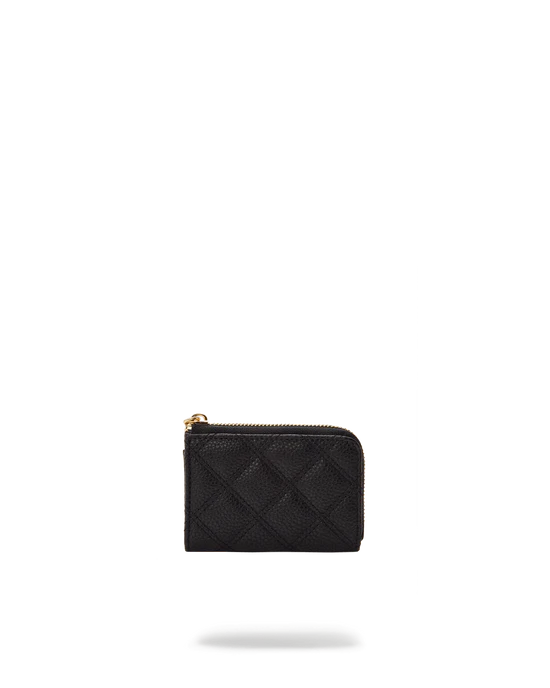 SPRAYGROUND NOIR QUILT GOLD CHAIN SHARK WALLET