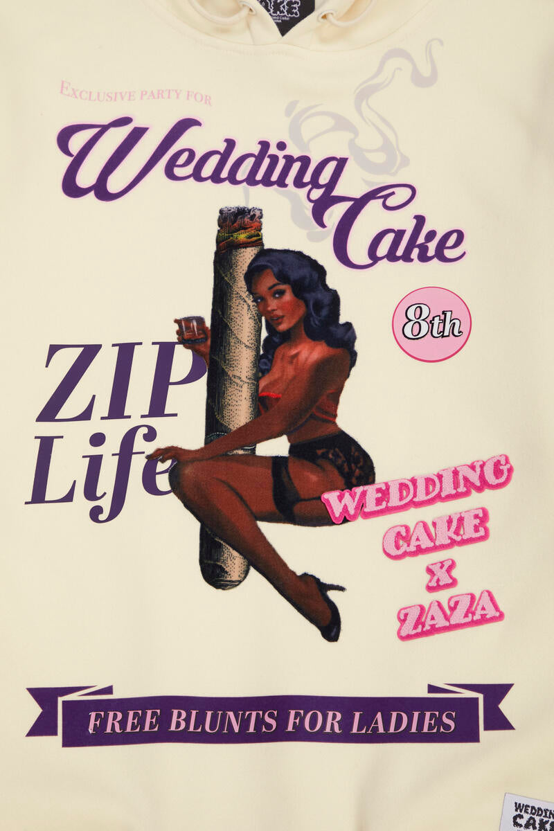 WEDDING CAKE ZIP LIFE HOODIE
