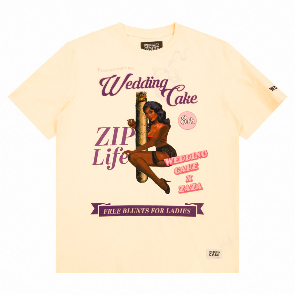 WEDDING CAKE ZIP LIFE T-SHIRT