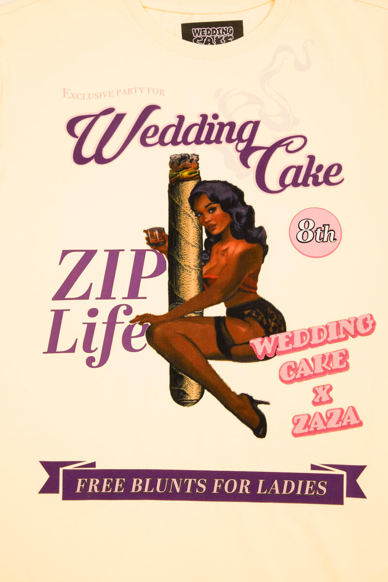 WEDDING CAKE ZIP LIFE T-SHIRT