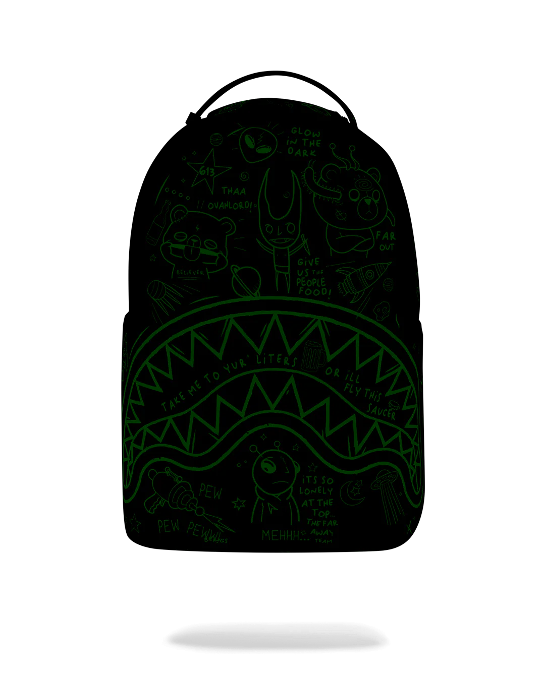SPRAYGROUND GLOW THE SPACE BACKPACK (GLOW IN THE DARK EFFECT)