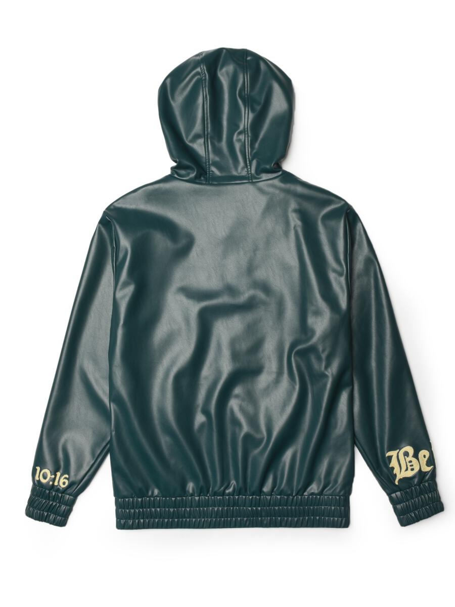 dcpl VEGAN LEATHER HOODIE