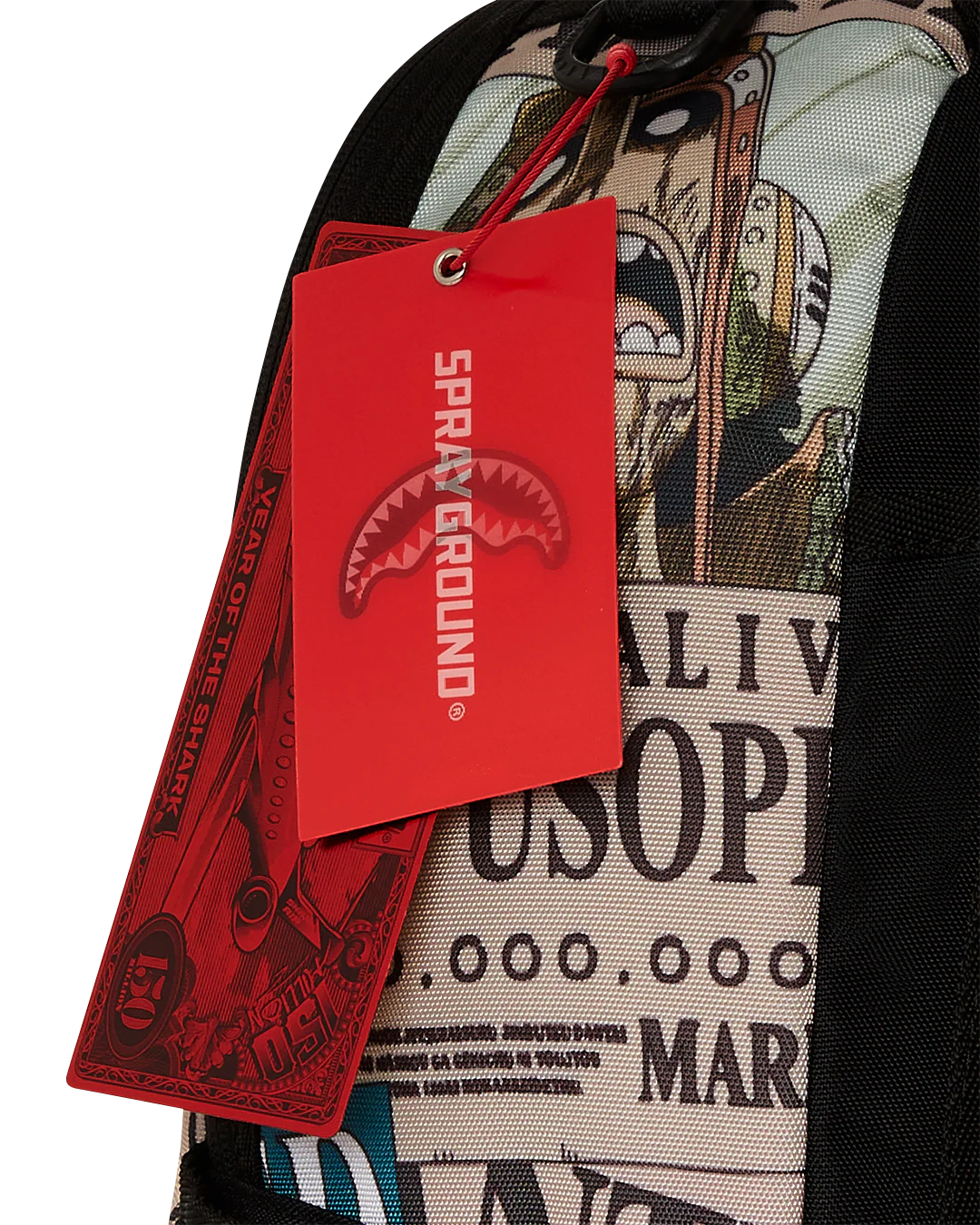 SPRAYGROUND ONE PIECE WANTED SHARK POSTERS BACKPACK