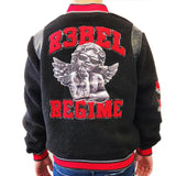 REBEL SHERPA VARSITY JACKET