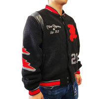 REBEL SHERPA VARSITY JACKET